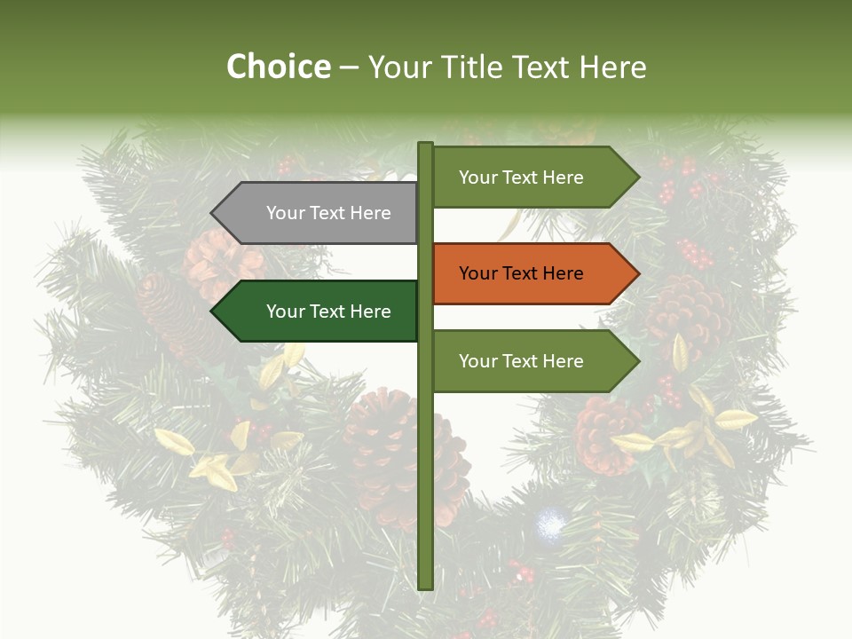 Christmas Evergreen Natural PowerPoint Template