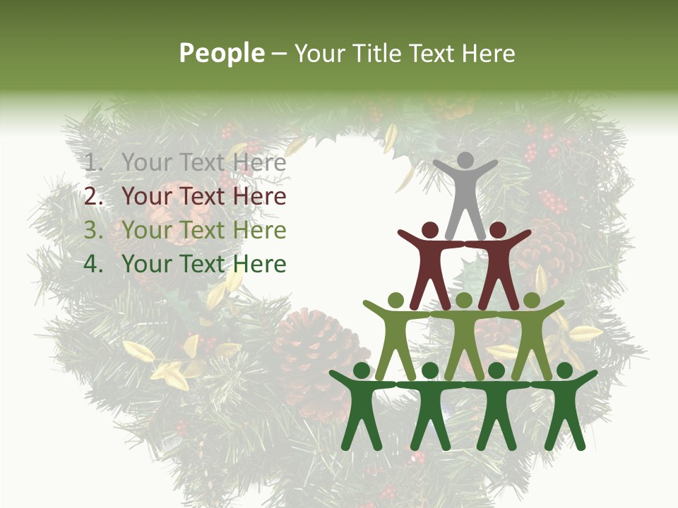 Christmas Evergreen Natural PowerPoint Template