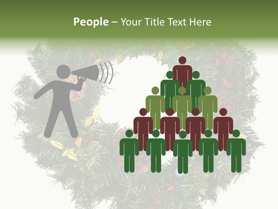 Christmas Evergreen Natural PowerPoint Template