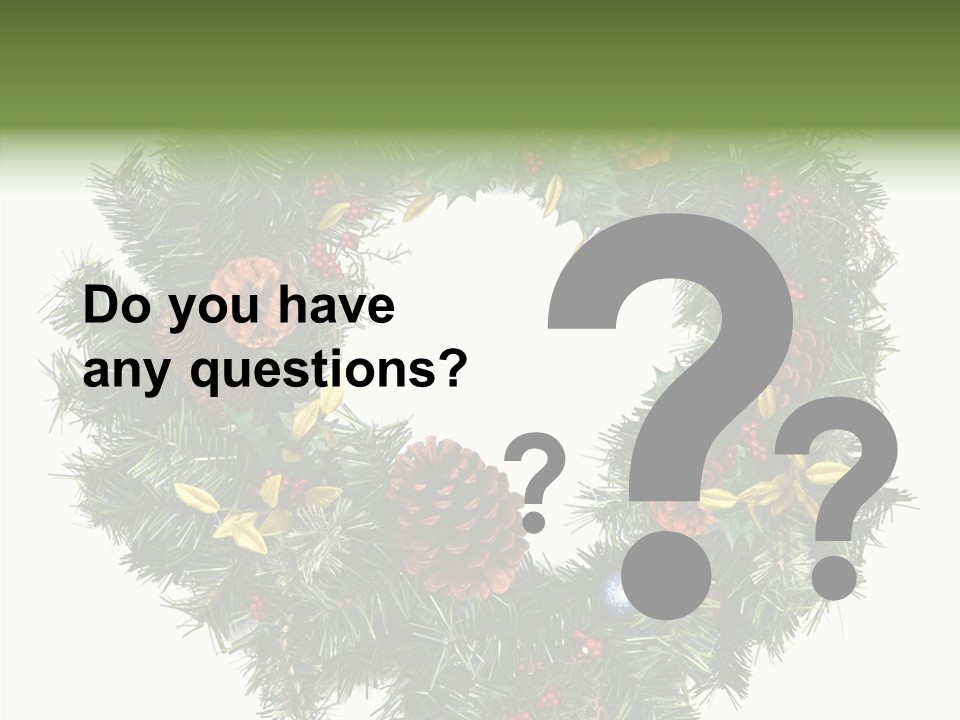 Christmas Evergreen Natural PowerPoint Template