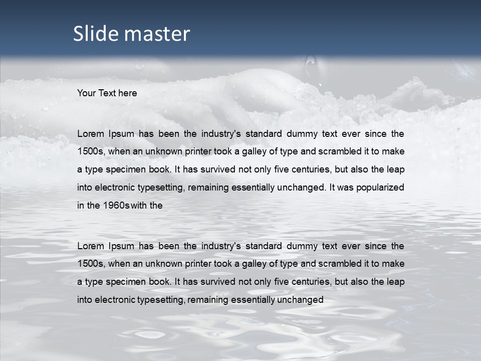 Cold Portrait Fit PowerPoint Template