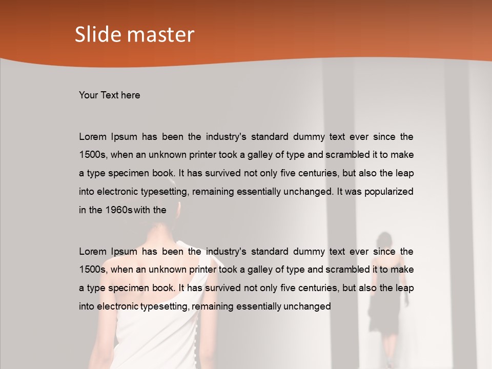 Back Female Taste PowerPoint Template