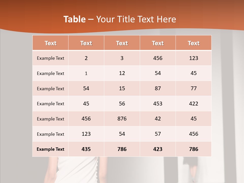 Back Female Taste PowerPoint Template