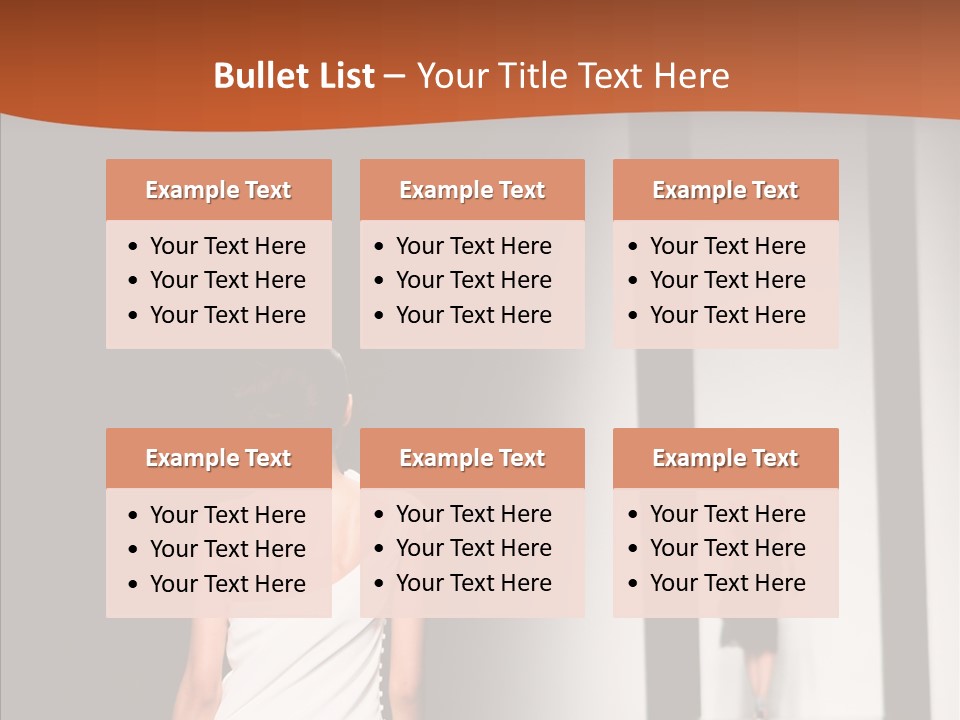 Back Female Taste PowerPoint Template