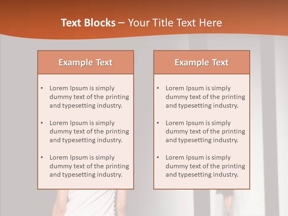 Back Female Taste PowerPoint Template