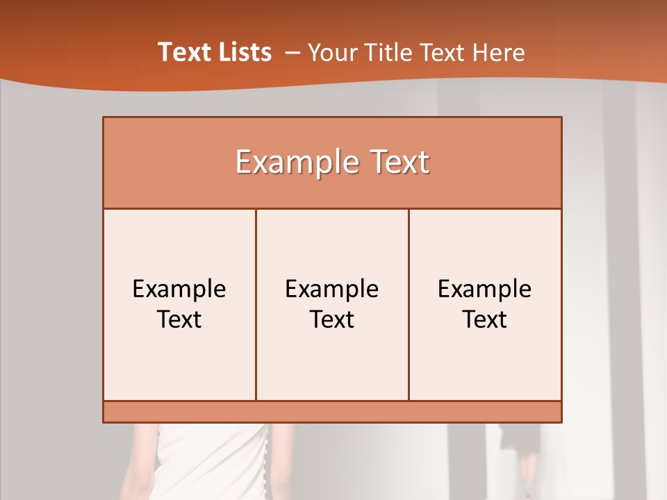 Back Female Taste PowerPoint Template