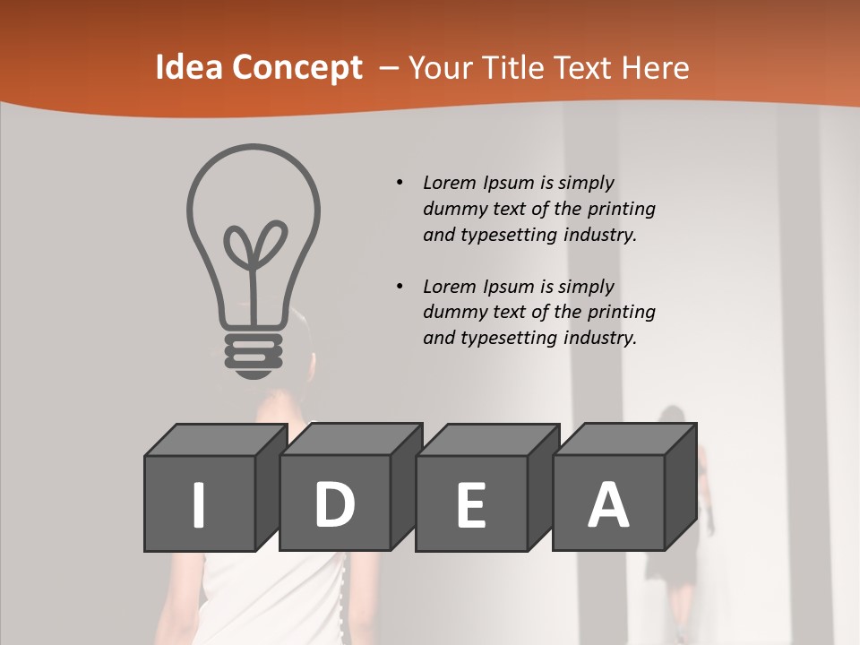 Back Female Taste PowerPoint Template