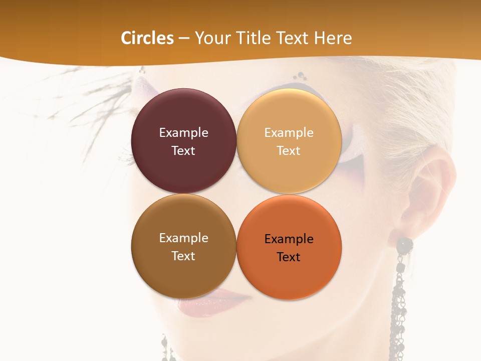 Copy Space Fashion Doll PowerPoint Template