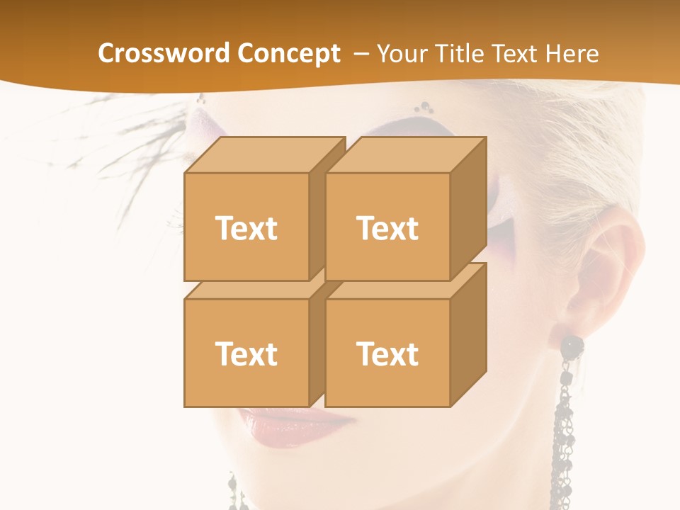 Copy Space Fashion Doll PowerPoint Template