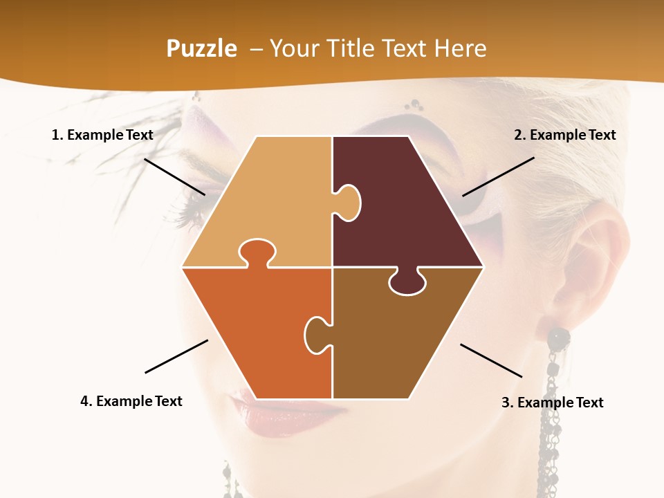 Copy Space Fashion Doll PowerPoint Template