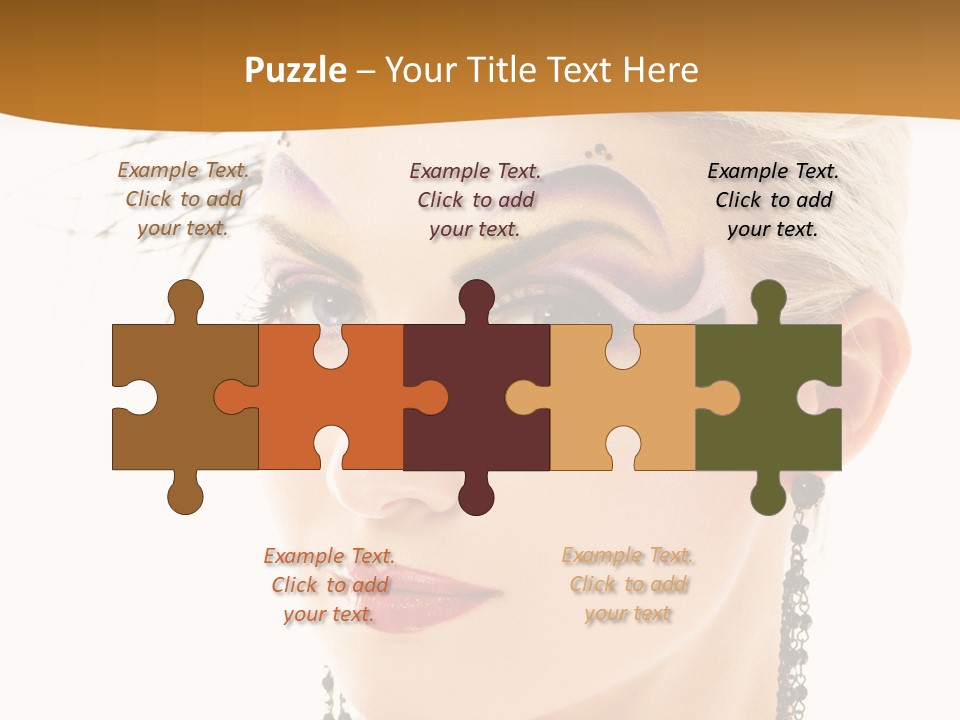 Copy Space Fashion Doll PowerPoint Template