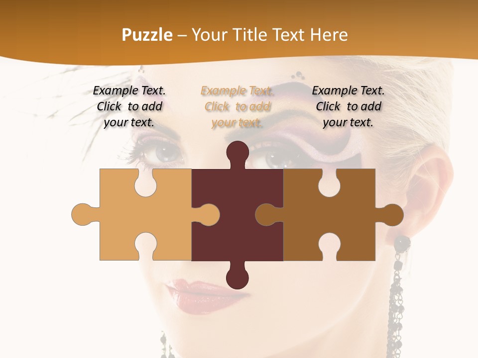 Copy Space Fashion Doll PowerPoint Template