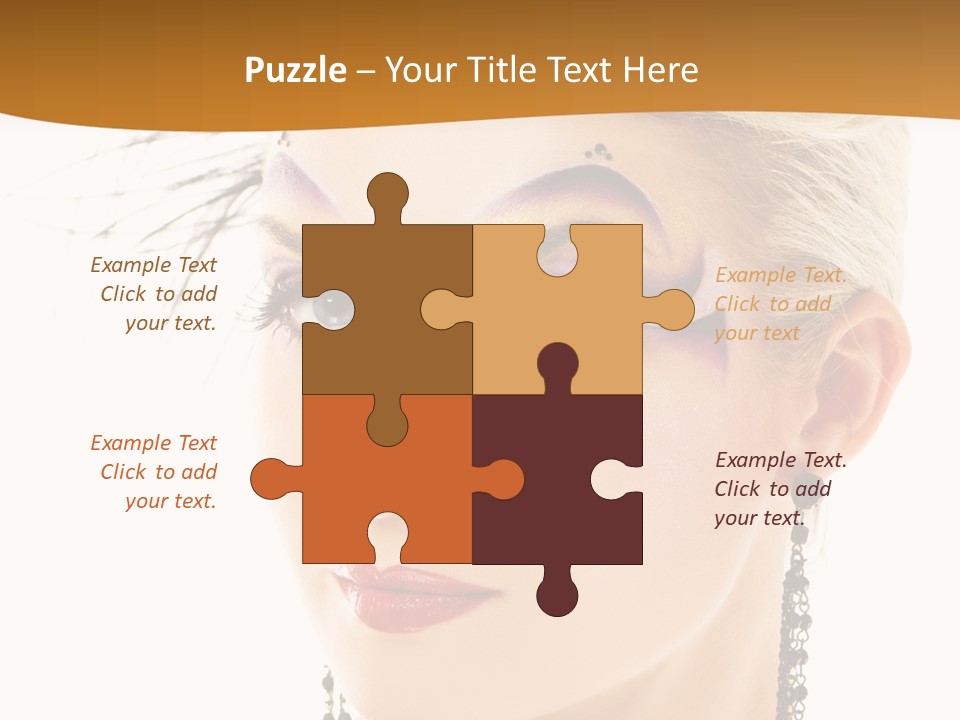 Copy Space Fashion Doll PowerPoint Template