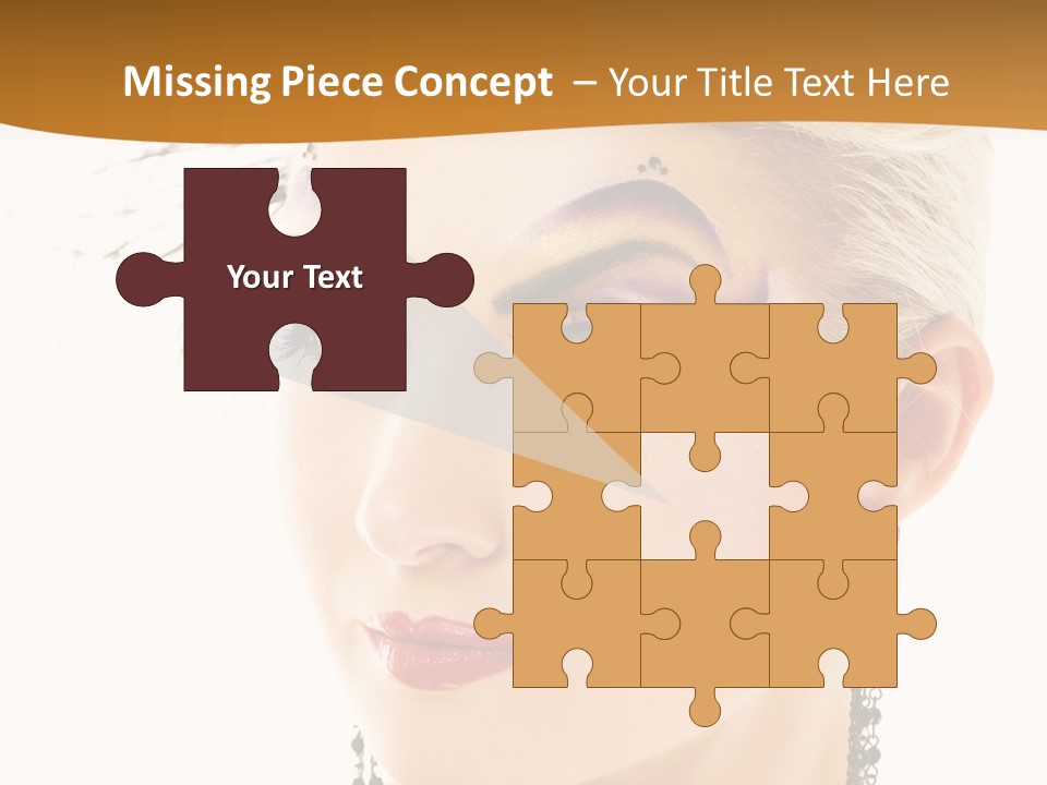 Copy Space Fashion Doll PowerPoint Template