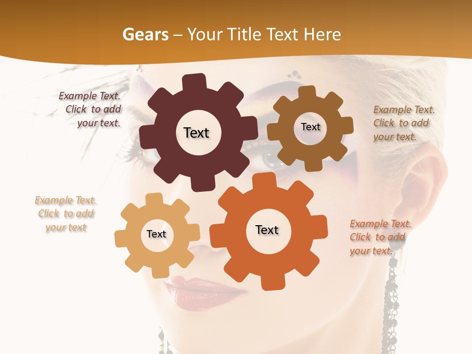 Copy Space Fashion Doll PowerPoint Template