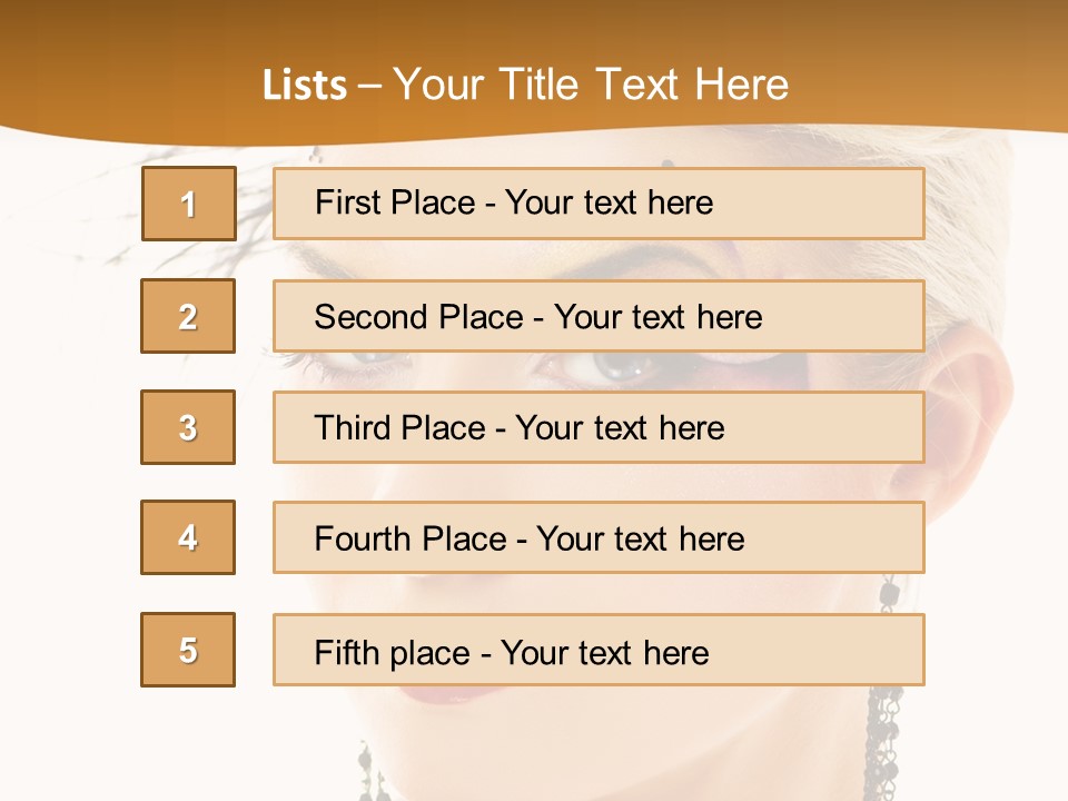 Copy Space Fashion Doll PowerPoint Template