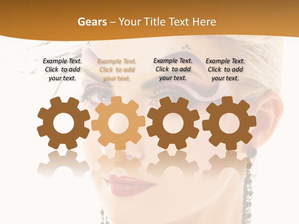 Copy Space Fashion Doll PowerPoint Template