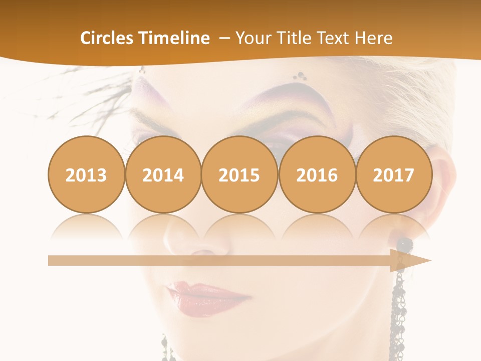 Copy Space Fashion Doll PowerPoint Template