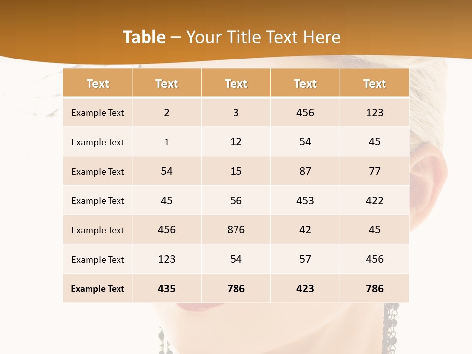 Copy Space Fashion Doll PowerPoint Template