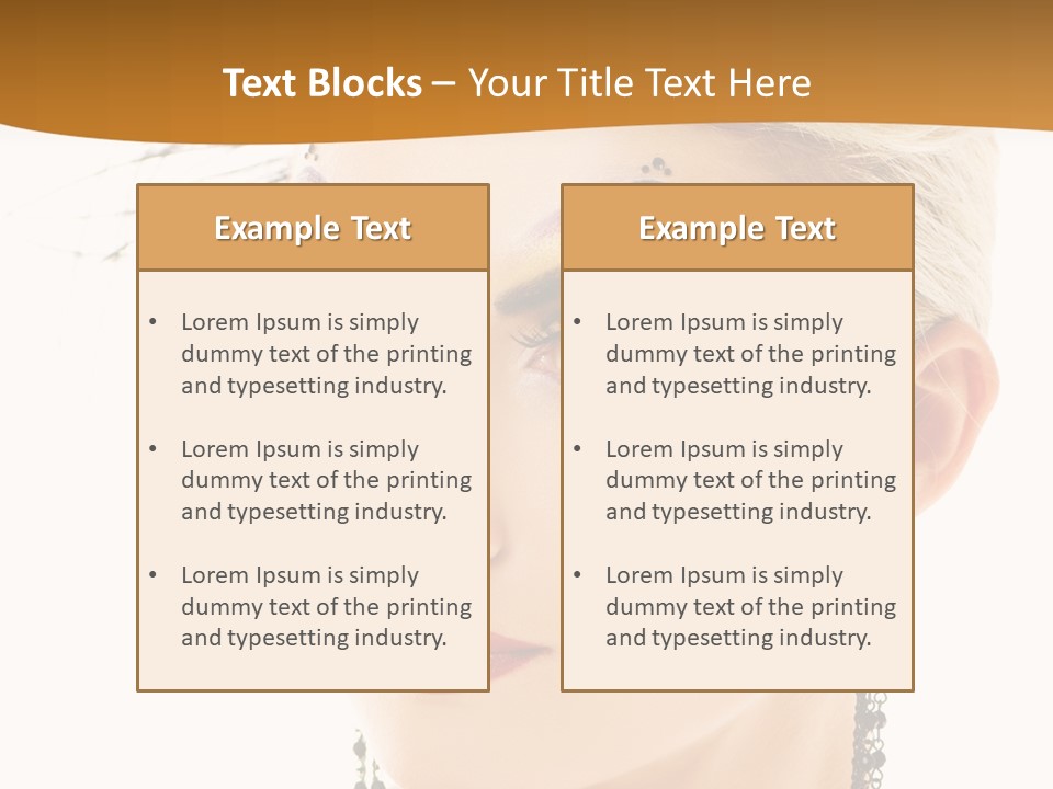 Copy Space Fashion Doll PowerPoint Template