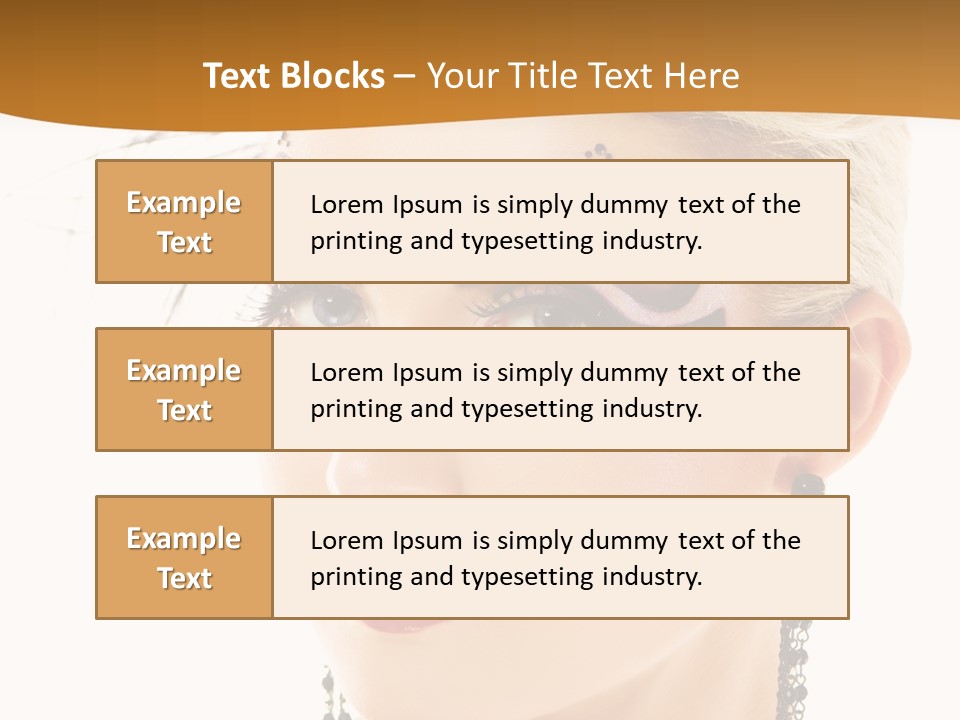 Copy Space Fashion Doll PowerPoint Template