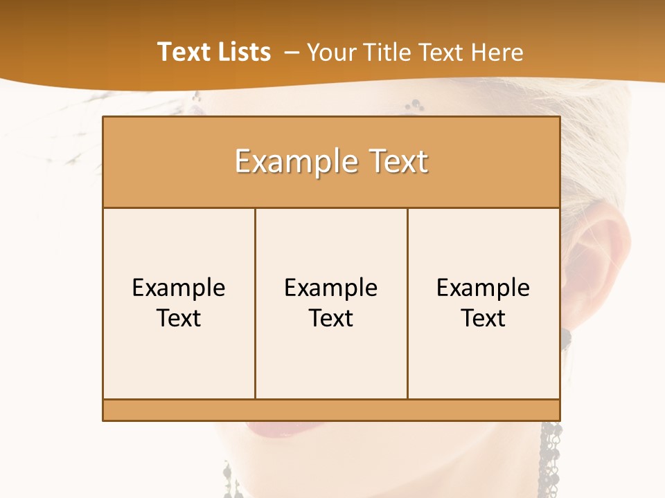 Copy Space Fashion Doll PowerPoint Template