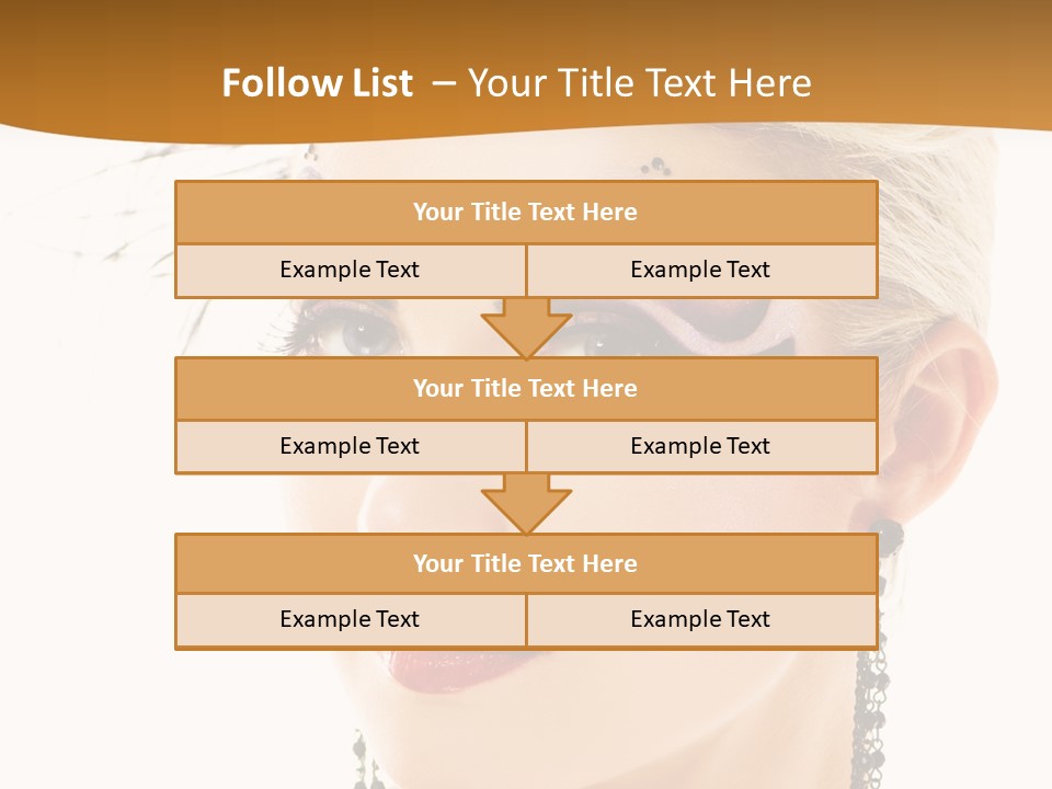 Copy Space Fashion Doll PowerPoint Template