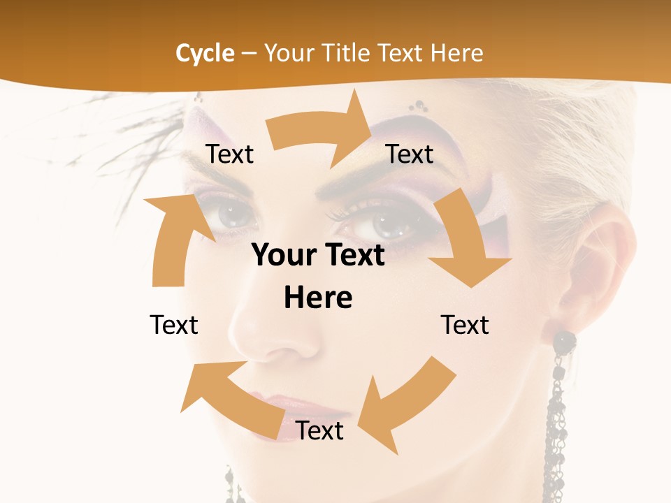 Copy Space Fashion Doll PowerPoint Template
