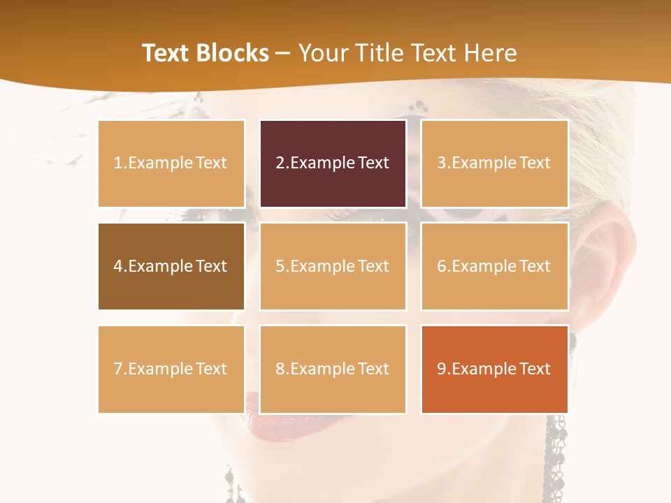 Copy Space Fashion Doll PowerPoint Template