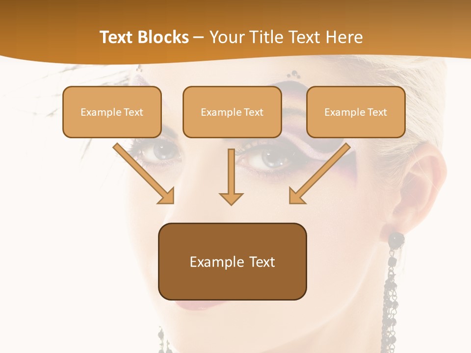 Copy Space Fashion Doll PowerPoint Template