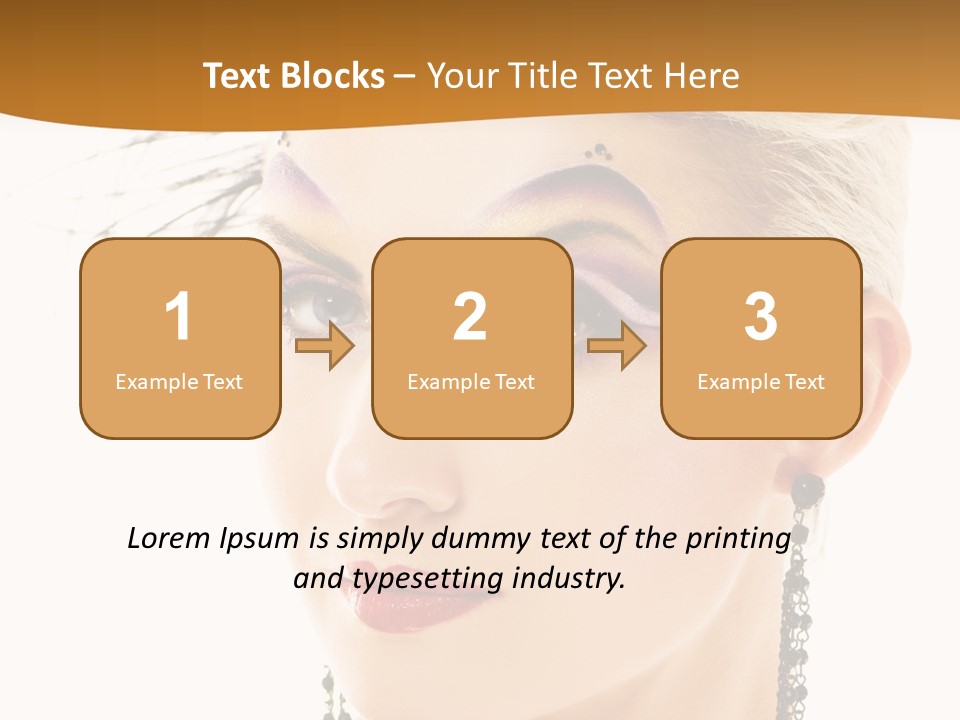 Copy Space Fashion Doll PowerPoint Template