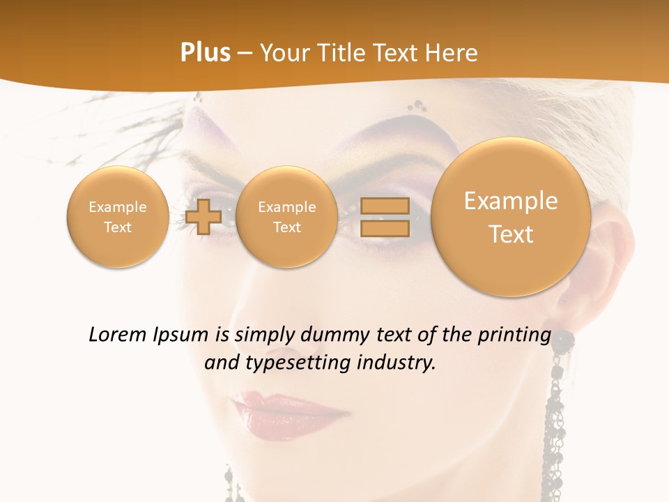 Copy Space Fashion Doll PowerPoint Template