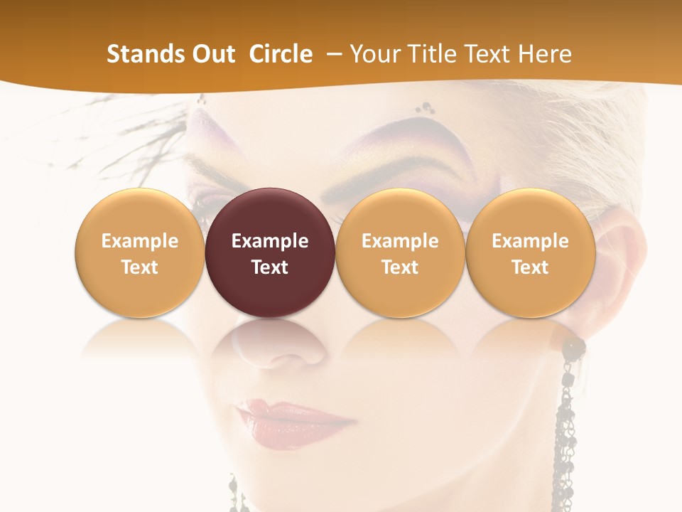 Copy Space Fashion Doll PowerPoint Template