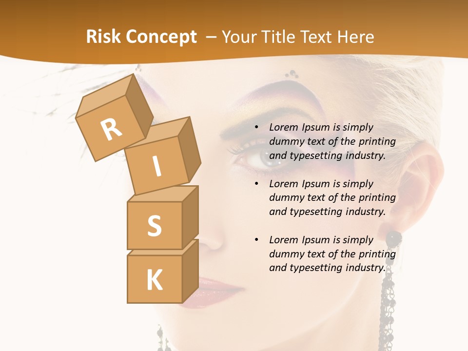 Copy Space Fashion Doll PowerPoint Template