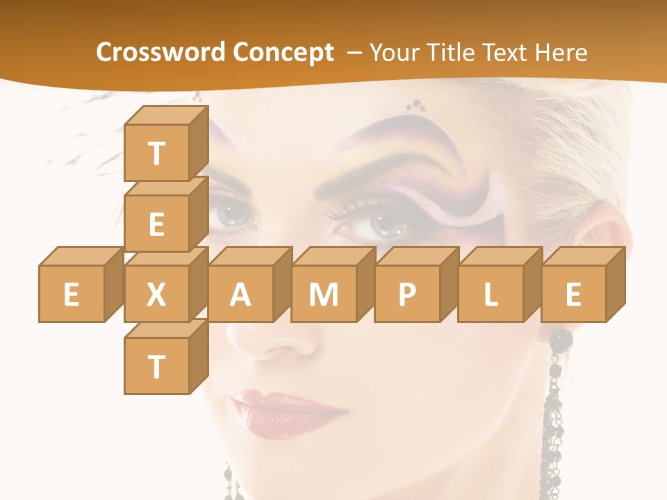 Copy Space Fashion Doll PowerPoint Template