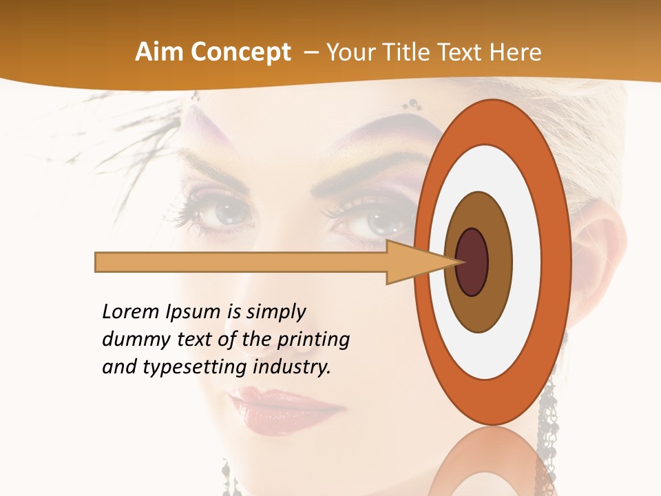 Copy Space Fashion Doll PowerPoint Template