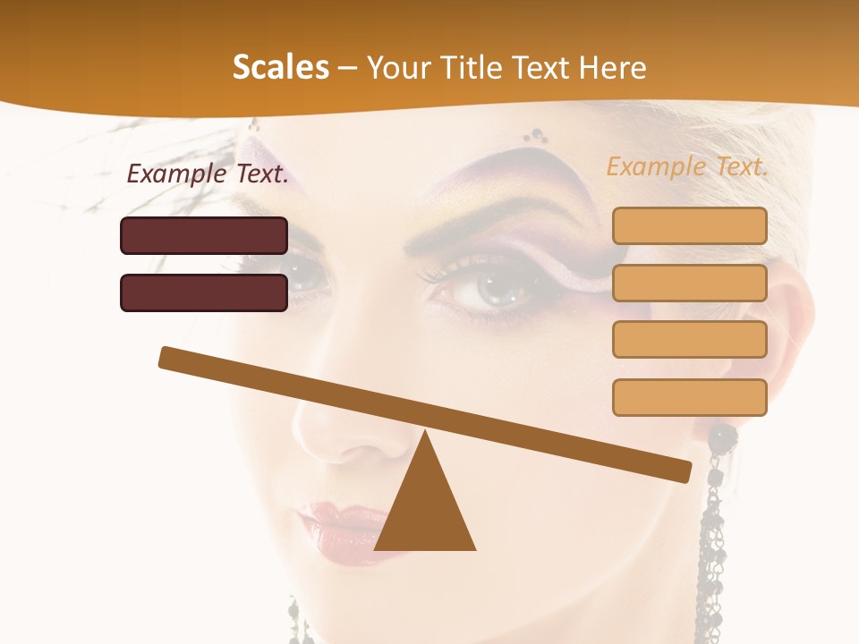 Copy Space Fashion Doll PowerPoint Template