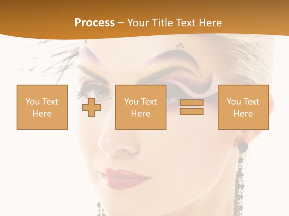 Copy Space Fashion Doll PowerPoint Template