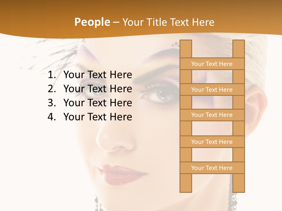 Copy Space Fashion Doll PowerPoint Template