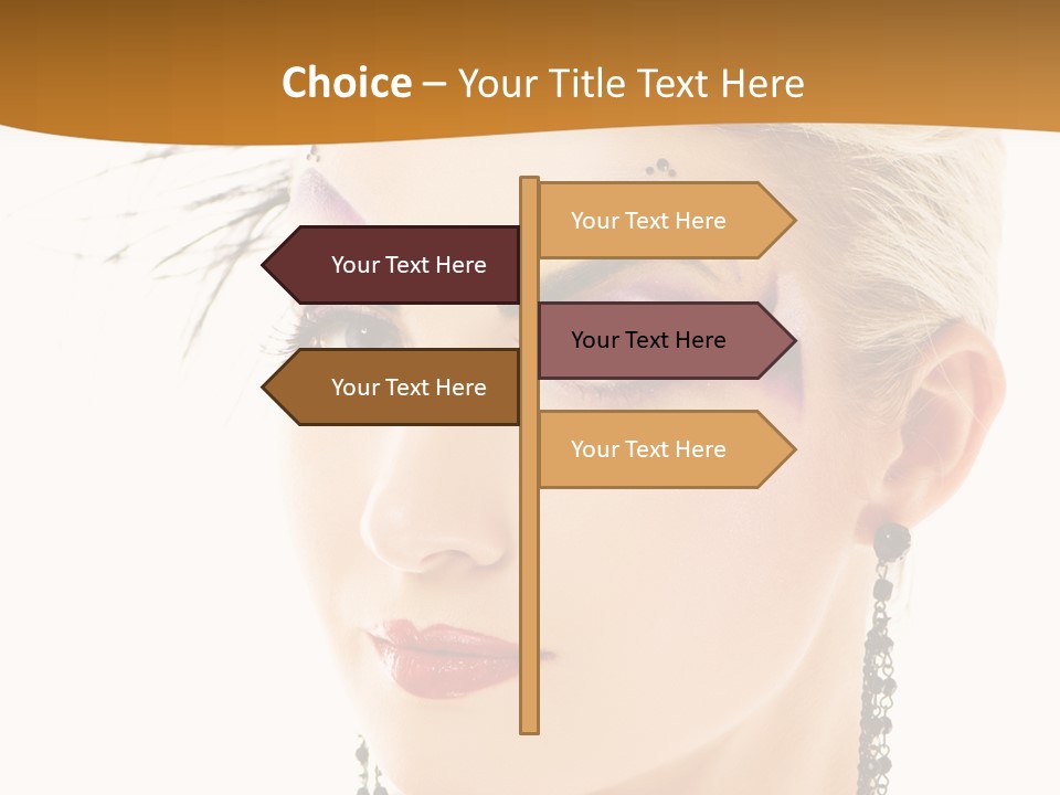 Copy Space Fashion Doll PowerPoint Template