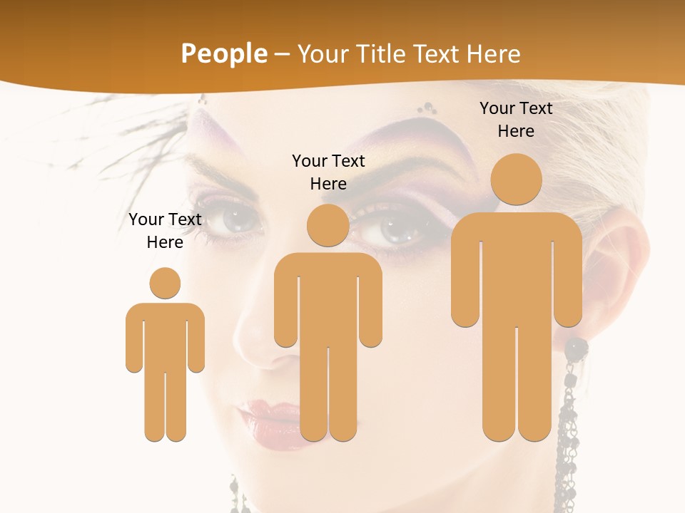 Copy Space Fashion Doll PowerPoint Template