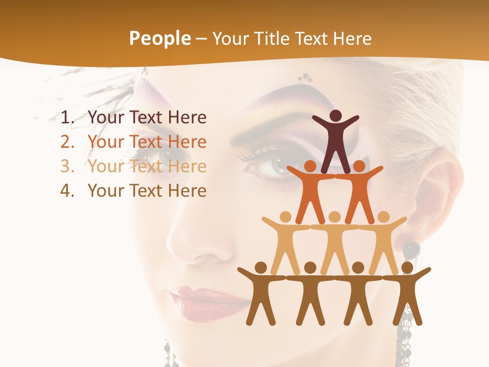 Copy Space Fashion Doll PowerPoint Template