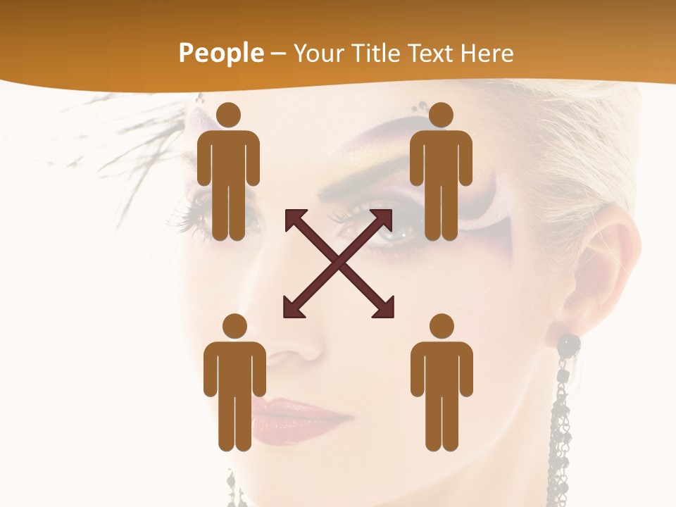 Copy Space Fashion Doll PowerPoint Template