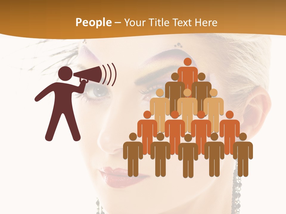 Copy Space Fashion Doll PowerPoint Template