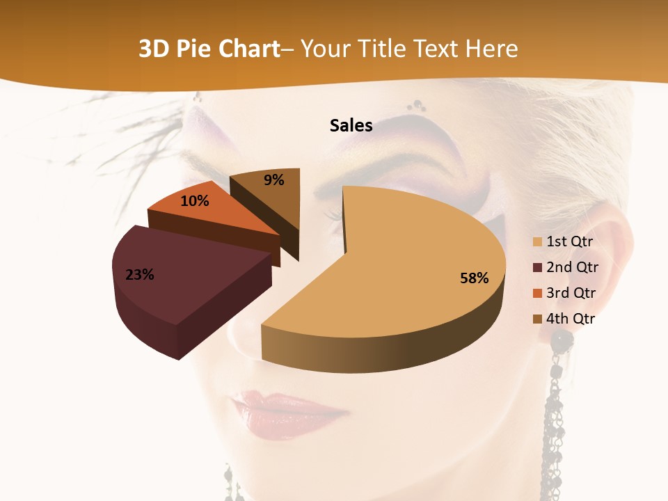 Copy Space Fashion Doll PowerPoint Template