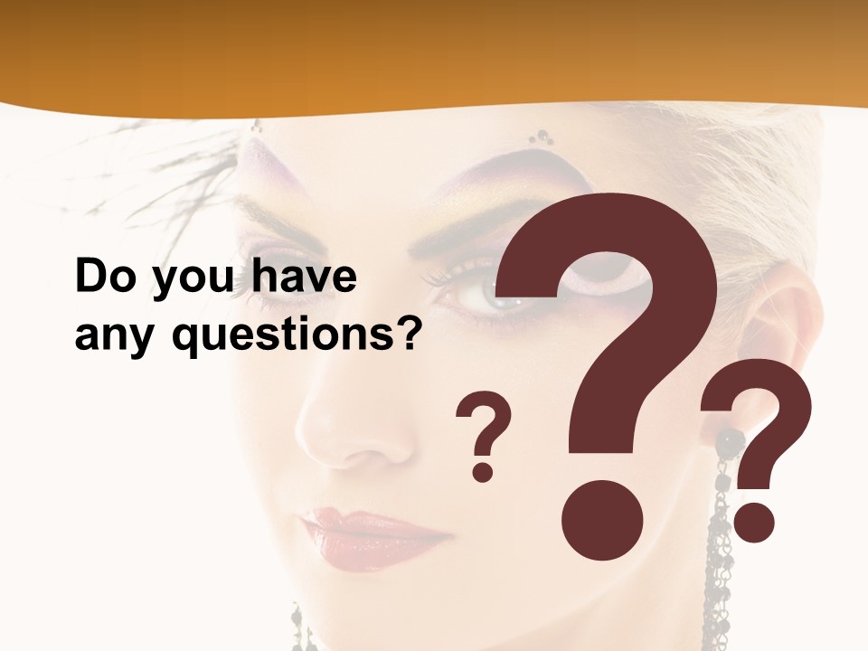 Copy Space Fashion Doll PowerPoint Template