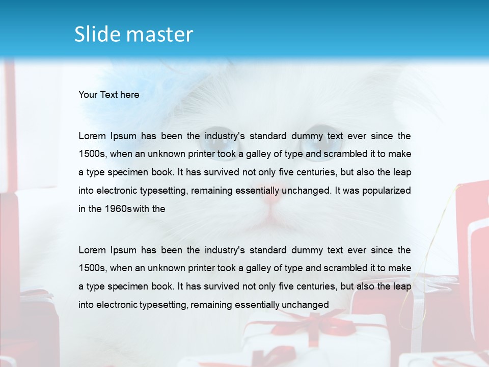 Fun Feline Cat PowerPoint Template