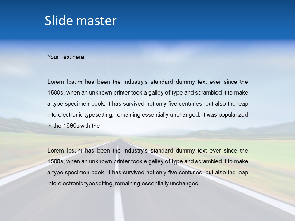 Shine Scenery Serene PowerPoint Template