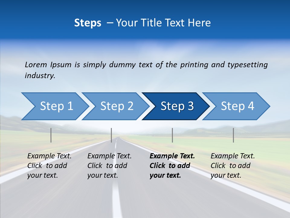 Shine Scenery Serene PowerPoint Template