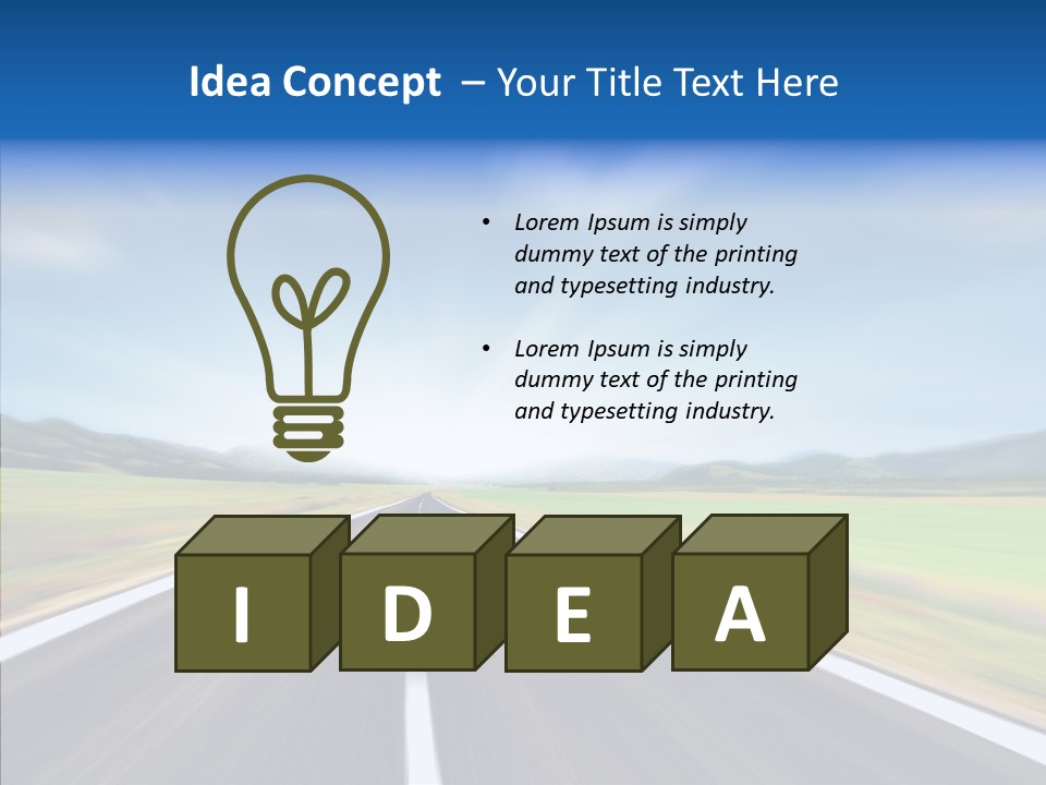 Shine Scenery Serene PowerPoint Template